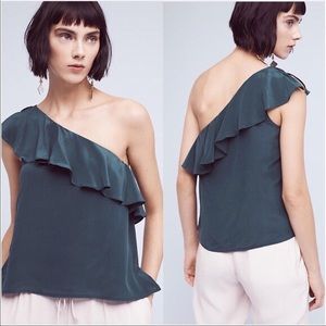 Maeve Anthropologie Asymmetrical Top